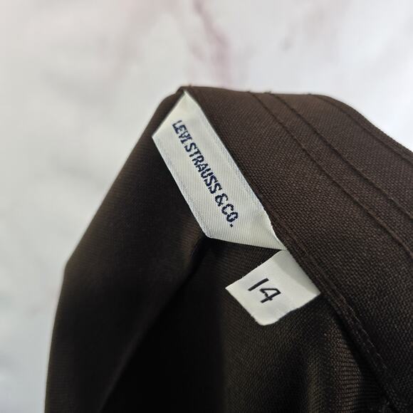 Vintage Levis Pants Womens 29 X 30 Chocolate Boot 70s 80s High Rise - Picture 3 of 12